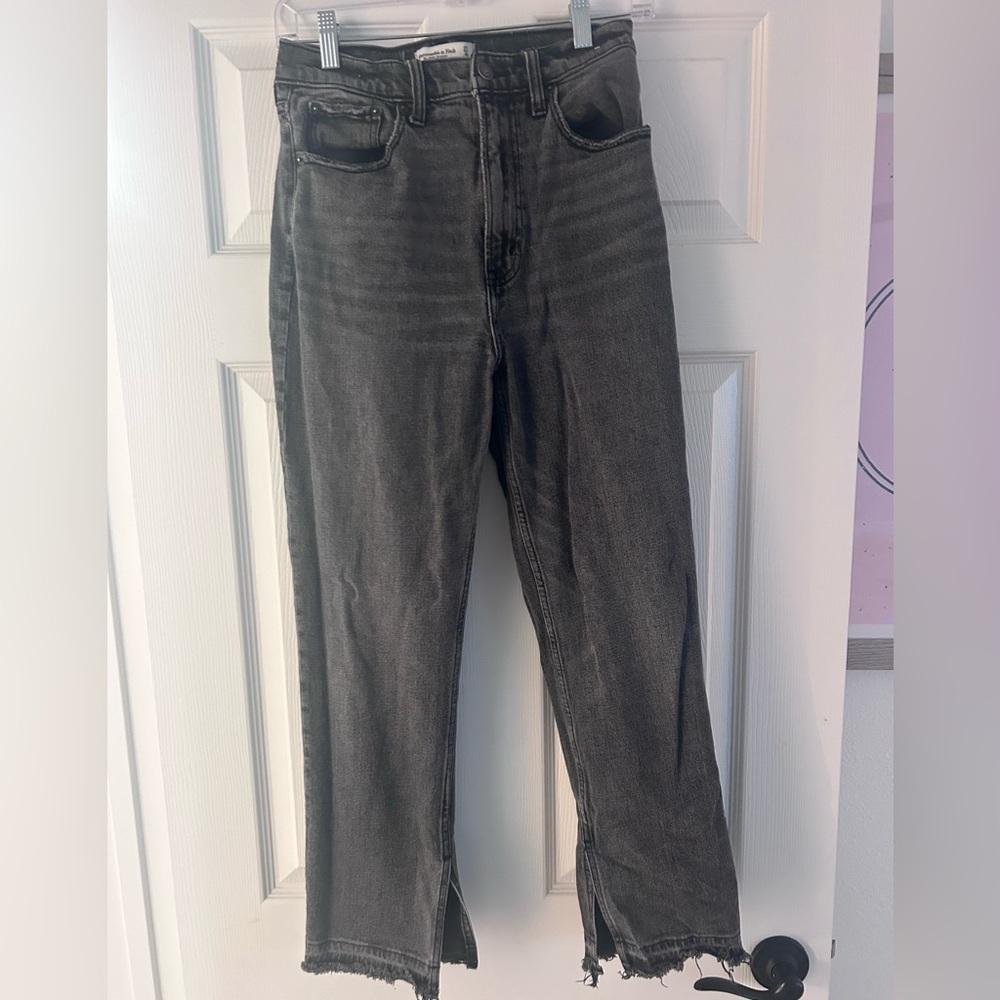 Abercrombie ultra high rise ankle straight